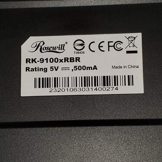 Untested Apollo RK-9100xR Mechanical Gaming Keyboard Red Backlit Cherry MX IOB P/R image number 5