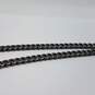 Authentic Givenchy Faceted Crystal Gun Metal Drop Necklace w/COA 73.3g image number 2