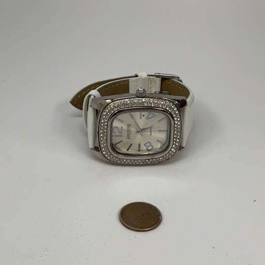 Designer Joan Rivers Adjustable Strap Square Dial Analog Wristwatch w/ Bag image number 2
