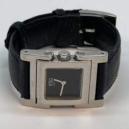 Designer ESQ Mens Black Rectangle Stainless Steel Analog Wristwatch 29.4g alternative image