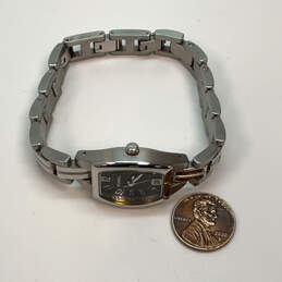 Designer Fossil ES-2073 Silver-Tone Stainless Steel Black Analog Wristwatch alternative image