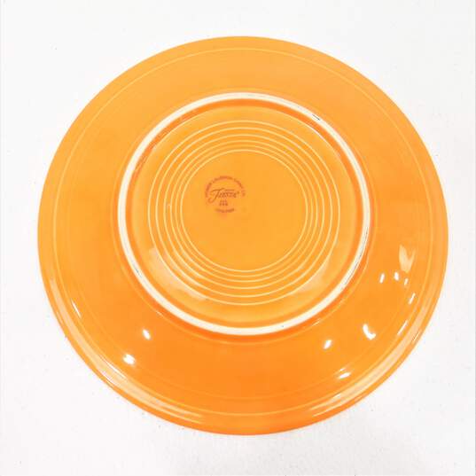 VTG Fiestaware Tangerine Orange Set of 2 Cups & Saucers w/ Bonus Dinner Plate image number 3