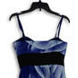 NWT Womens Blue Strapless Sweetheart Neck Asymmetrical Sheath Dress Sz 4 image number 4