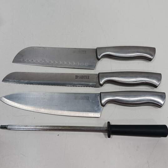 Bundle of 7 Sabatier Knives w/Blocks image number 2