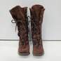 Sketchers Women's Chocolate Patterned Winter Boots Size 7 image number 1