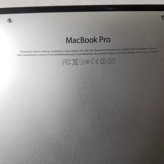 Apple MacBook Pro Intel Core i5 2.5GHz  13I nch  Retina 2012 image number 6