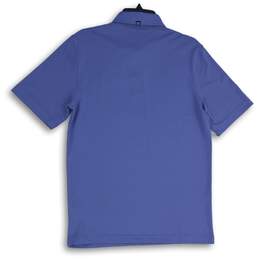 Cutter & Buck Mens Blue Green Spread Collar Short Sleeve Polo Shirt Size Small alternative image