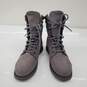CAT Women's Echo Frost Grey Suede Waterproof Steel Toe Work Boots Size 7.5 image number 2
