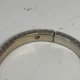 Designer Brighton Silver-Tone Clear Rhinestone Beaded Bangle Bracelet alternative image