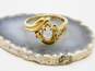 Romantic 14k Yellow Gold Diamond Accent Ring Setting 3.0g image number 1