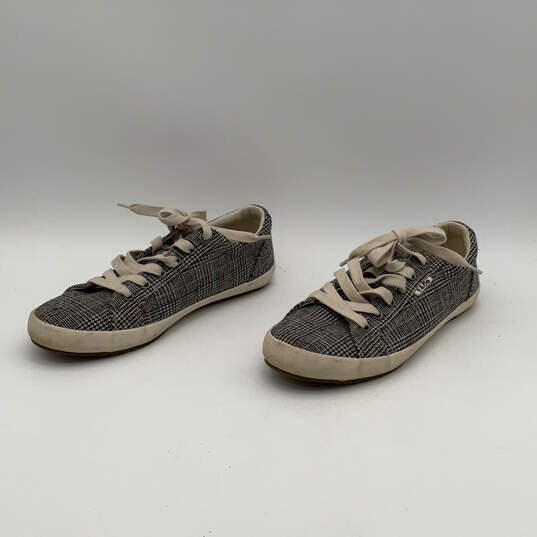 Womens Star STA-12844 Gray Round Toe Low Top Lace-Up Sneaker Shoes Size 9.5 image number 4