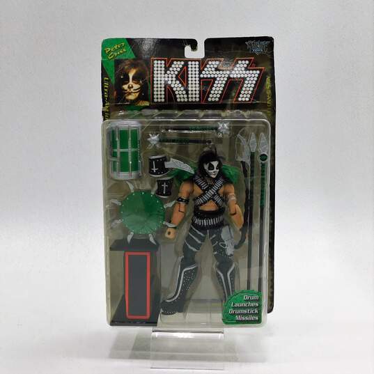 Sealed 1997 McFarlane Toys KISS Peter Criss Ultra Action Figure Damaged Box image number 1