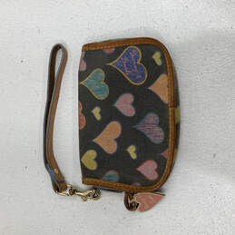 Womens Leather Multicolor Mini Hears Print Charm Detachable Wristlet Wallet alternative image