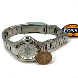 NWT Designer Fossil PR-5339 Silver-Tone Round Date Dial Analog Wristwatch alternative image