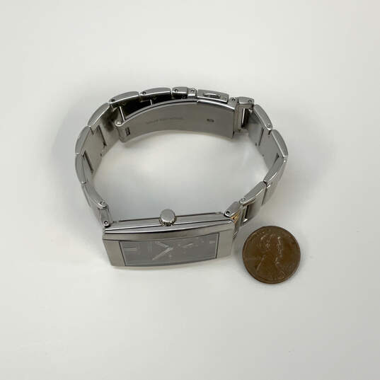 Designer Fossil FS4300 Silver-Tone Stainless Steel Analog Quartz Wristwatch image number 4