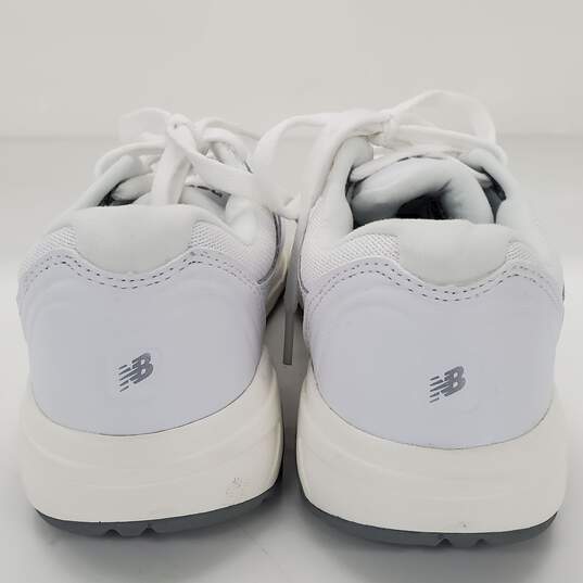 New Balance Rollbar  White Leather Athletic Walking Shoes Women's Size 8 image number 4