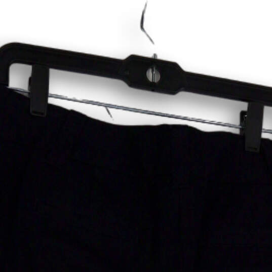 Womens Blue Flat Front Slash Pockets Regular Fit Golf Chino Shorts Size 6 image number 4