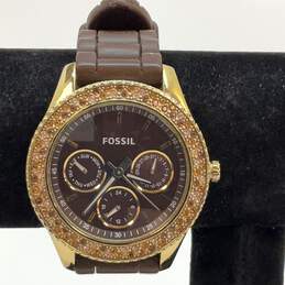 Designer Fossil ES2897 Stella Stainless Steel Chronograph Analog Wristwatch alternative image