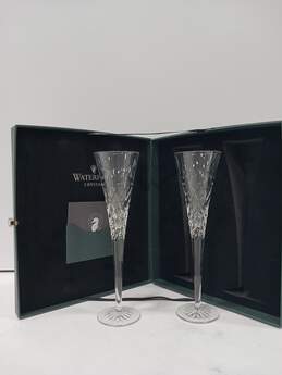Waterford Wishes Happy Celebrations Flutes , Boxed