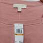 Women’s Michael Kors Square Neck Fitted Long-Sleeve Cropped Top Sz S NWT image number 3
