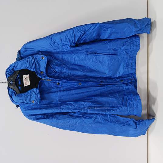 Spyder Men's Hooded Blue Jacket Size XL image number 1