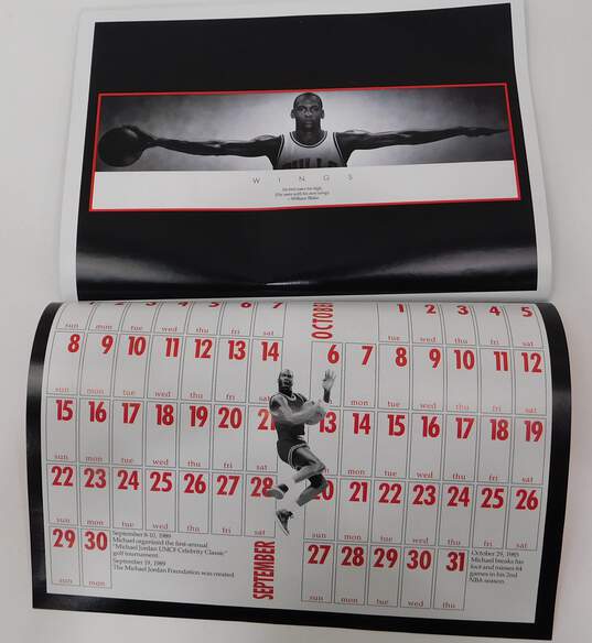 (4) 1991 Wheaties Air Jordan Flight Club Calendars image number 7