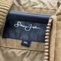 Mens Brown Long Sleeve Welt Pocket Full-Zip Bomber Jacket Size XXL image number 3