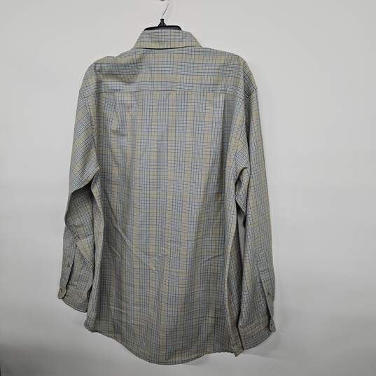 Multicolor Plaid Long Sleeve Collared Button Up Shirt image number 2