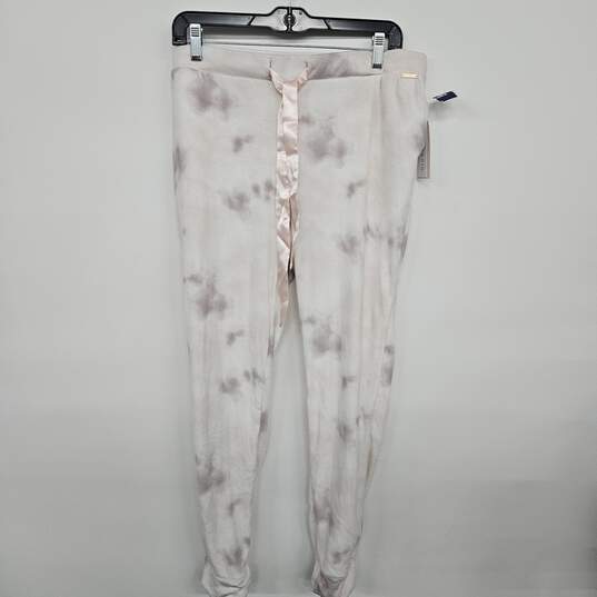 Pink Tie Dye Fuzzy Joggers image number 1