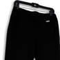 Womens Black Flat Front Stretch Elastic Waist Pull-On Ankle Pants Size M image number 3
