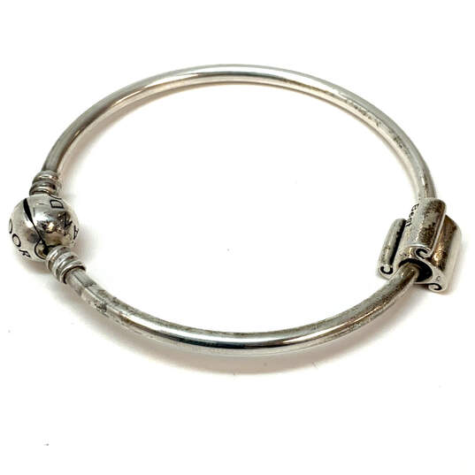 Designer Pandora S925 ALE Sterling Silver Bangle Bracelet With Charm image number 2