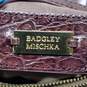 Badgley Mischka Embossed Brown Croc Shoulder Bag Satchel image number 5