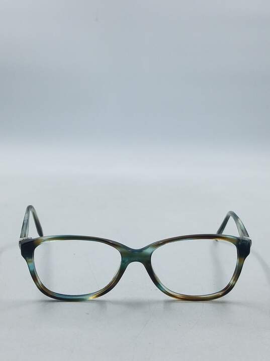 Tiffany & Co. Blue Tortoise Browline Eyeglasses image number 2