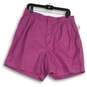 NWT Gap Womens Purple Pleated Elastic Waist Regular Fit Chino Shorts Size 14T image number 1