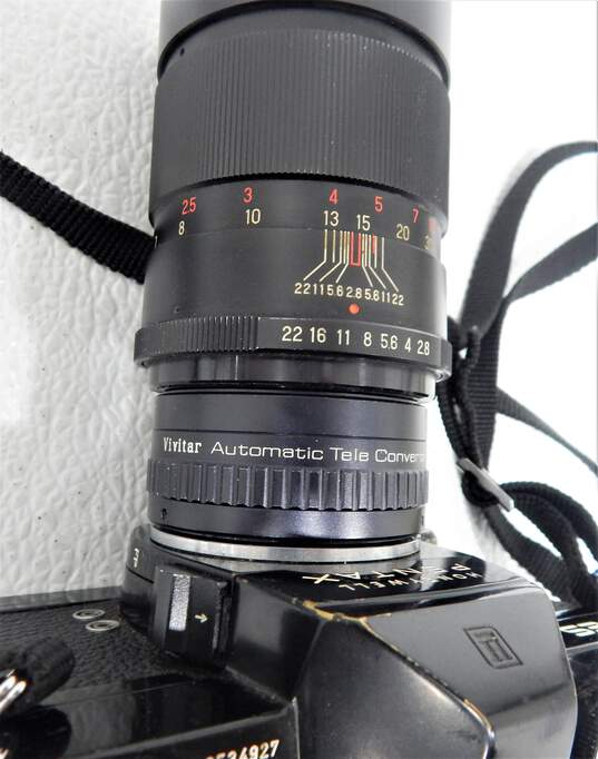 Asahi Honeywell Pentax ES 35mm Film Camera w/ Lens Converter & 135mm Lens image number 4