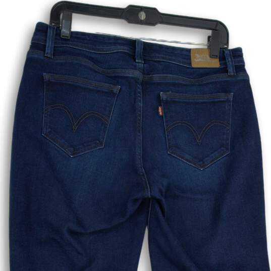 Levi's Womens 525 Blue Denim 5 Pocket Design Dark Wash Curvy Bootcut Jeans Sz 12 image number 4
