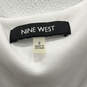 NWT Womens Black White V-Neck Cold Shoulder Pullover Maxi Dress Size 8 image number 3