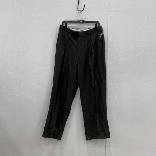 NWT Mens Black Beige Four Button Blazer Vest And Pants Suit Set Sz 42R W35 image number 6