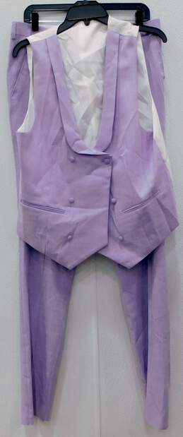 BeSpoke Tazzio/ Men's Lilac 2 Piece Suit Pants 34R and Vest 40R