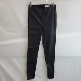 Rag & Bone New York Black Cotton Blend Stretch Pants Size S