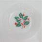 Vintage Termocrisa Crisa Christmas Holly Berry Milk Glass Salad Plates Set of 5 image number 2