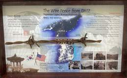 Framed Korean War Artifact -The Wire Fence From DMZ alternative image
