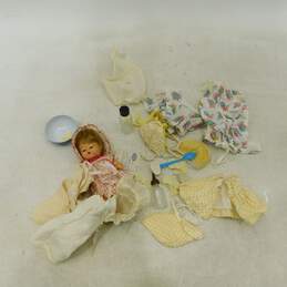 Vintage Ideal Little Betsy Wetsy Doll W/ Outfit Booklets & Clothing Accessories