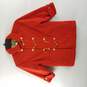 Young Versace Girls Orange Wool Gold Detail Toggle Coat 6 image number 1