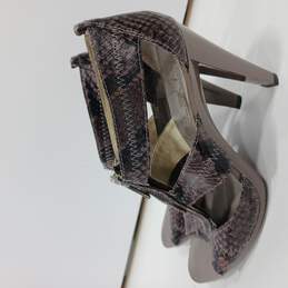 Michael Kors Reptile Peep Toe Heels Women's Size 6M alternative image