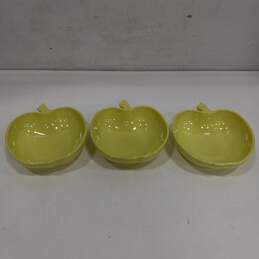Vintage Bundle of 3 Green Apple Bowls