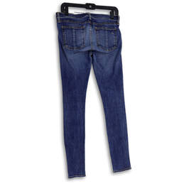 Womens Blue Denim Medium Wash 5 Pocket Design Skinny Leg Jeans Size 29 alternative image