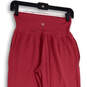 Womens Pink Elastic Waist Slash Pocket Tapered Leg Jogger Pants Size XS image number 4
