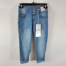 Premium Denimwear Women Blue Capri Jeans XS NWT