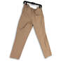 Womens Brown Flat Front Pockets Regular Fit Straight Leg Ankle Pants Sz 12 image number 2